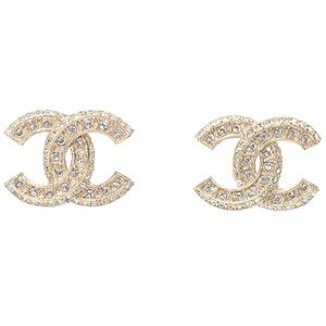 Chanel Gold and Transparent Earrings